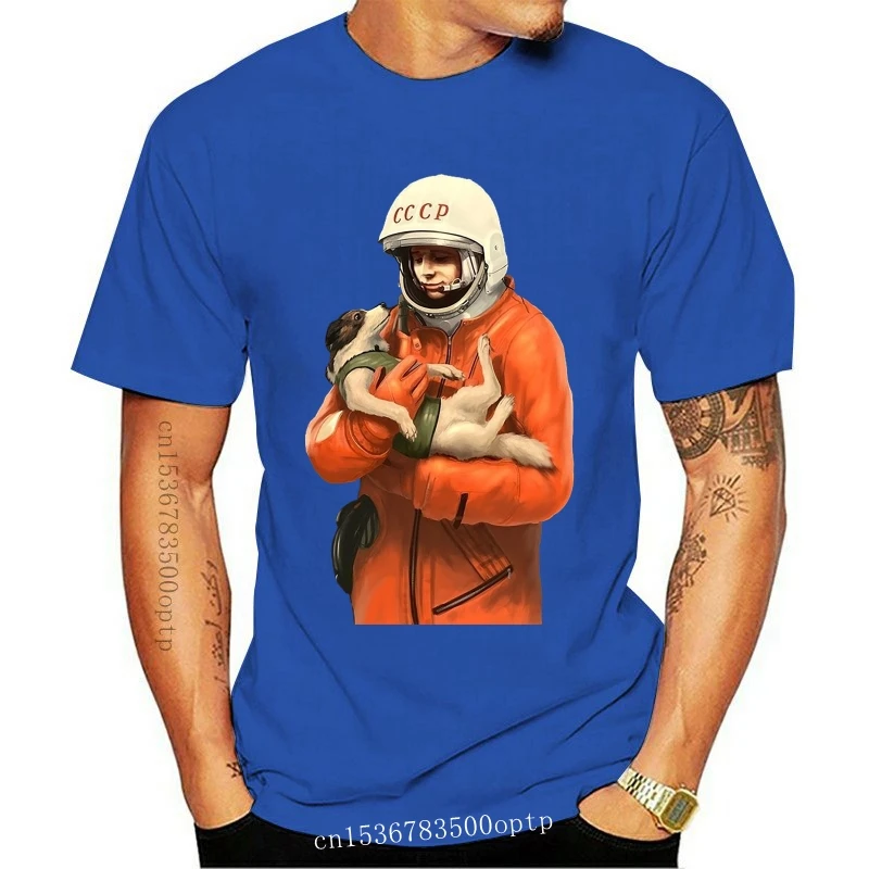 

New Harajuku Stylish LAIKA GAGARIN SOVIET SPACE HEROES T Shirt CCCP T Shirt Man High-Q Big Size Short Sleeve