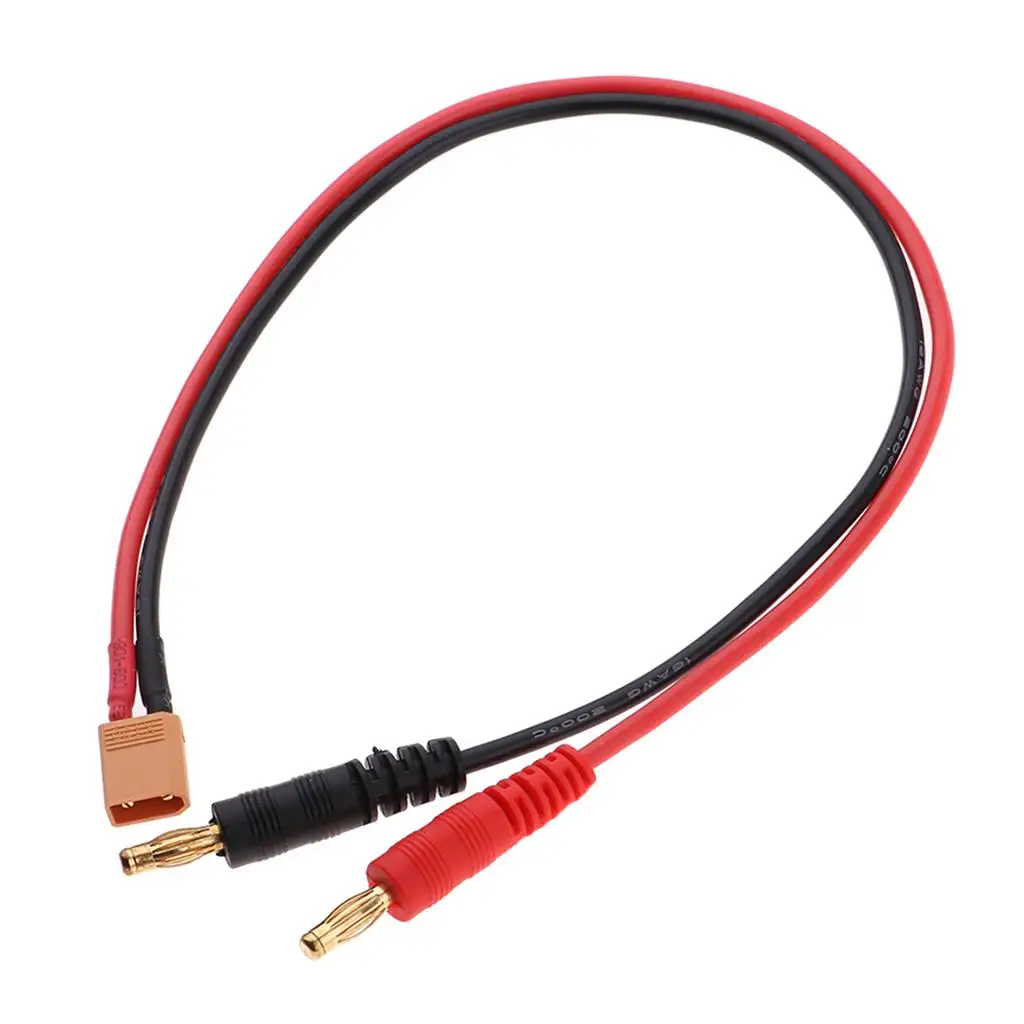 Przewód kablowy 4 mm / męski bananowy na XT30 16AWG 35,5 cm do akumulatora RC