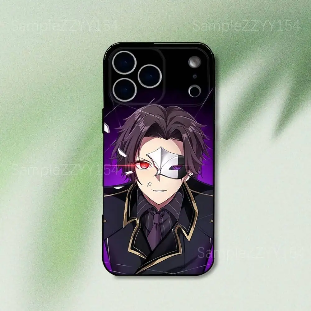 The Eminence in Shadow 아이폰 케이스 (아이폰 17, 16, 15, 14, 13, 12, Pro, Max, Plus, E, SE4, Air, Mini) 블랙 소프트 펀다