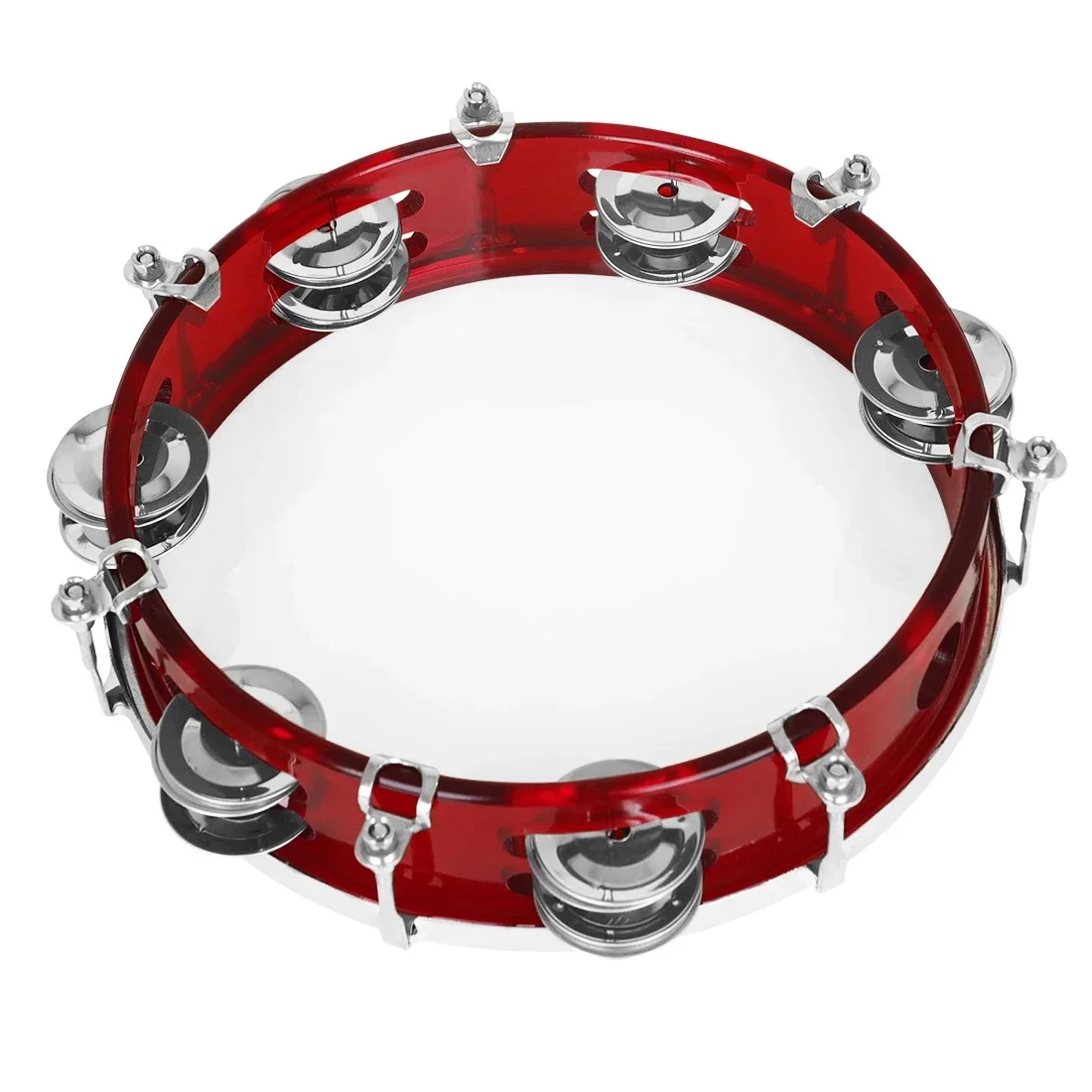 IRIN 8 بوصة الدف Handbell طبلة ذاتية ضبط صف مزدوج الأناشيد الدف أورف أداة قرع لعبة حفلة KTV