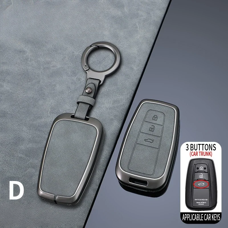 

Alloy Car Remote Key Case Cover Shell Fob for Toyota CHR C-HR RAV4 Corolla Prius Camry Altis Land Cruiser Prado Keyless