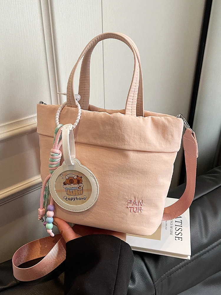 

Casual Fashionable Lightweight Bucket Bag Women's Handbag Shoulder Bag Crossbody Bag Soft Handle Daily Use Soft Square Bag