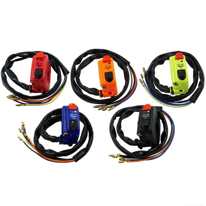 1Pc Universal Start Stop On Off Button Handlebar Motorcycle Mount Side Right Switch ATV Motor Bike Modification Accessories Part