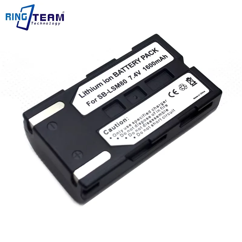 Repalcement Camera Battery SB-LSM80 SB LSM80 SBLSM80 Rechargeable Camera Battery For SAMSUNG VP-DC175 VP-DC565 VP-DC575 SC-D357