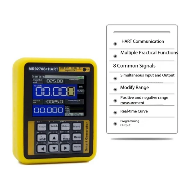 MR9270S + HART Multifunctional Signal Source Generator PWM Square Wave 4-20mA Paperless Recorder Modbus