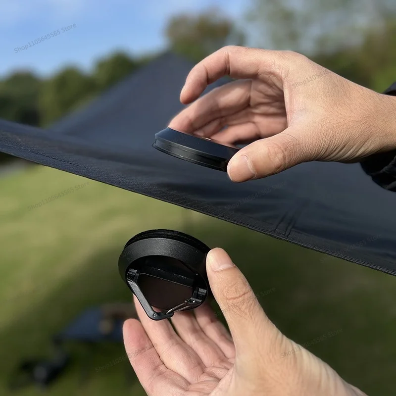 For outdoor camping magnetic hook tent canopy suction cup camping rope holder car camping light hanging