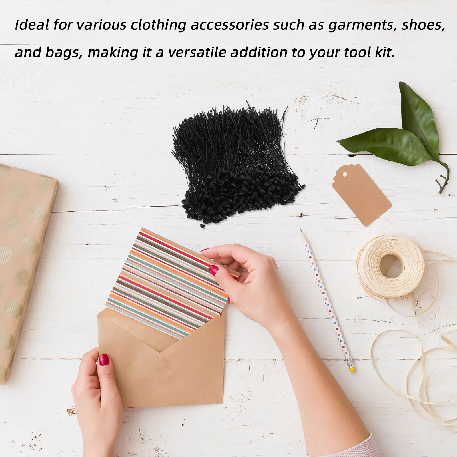 1000Pcs Tag Fasteners Hanging Cable Zip Ties Secure Adjustable Security Tagging Fasteners for Retail Clothing Accessories
