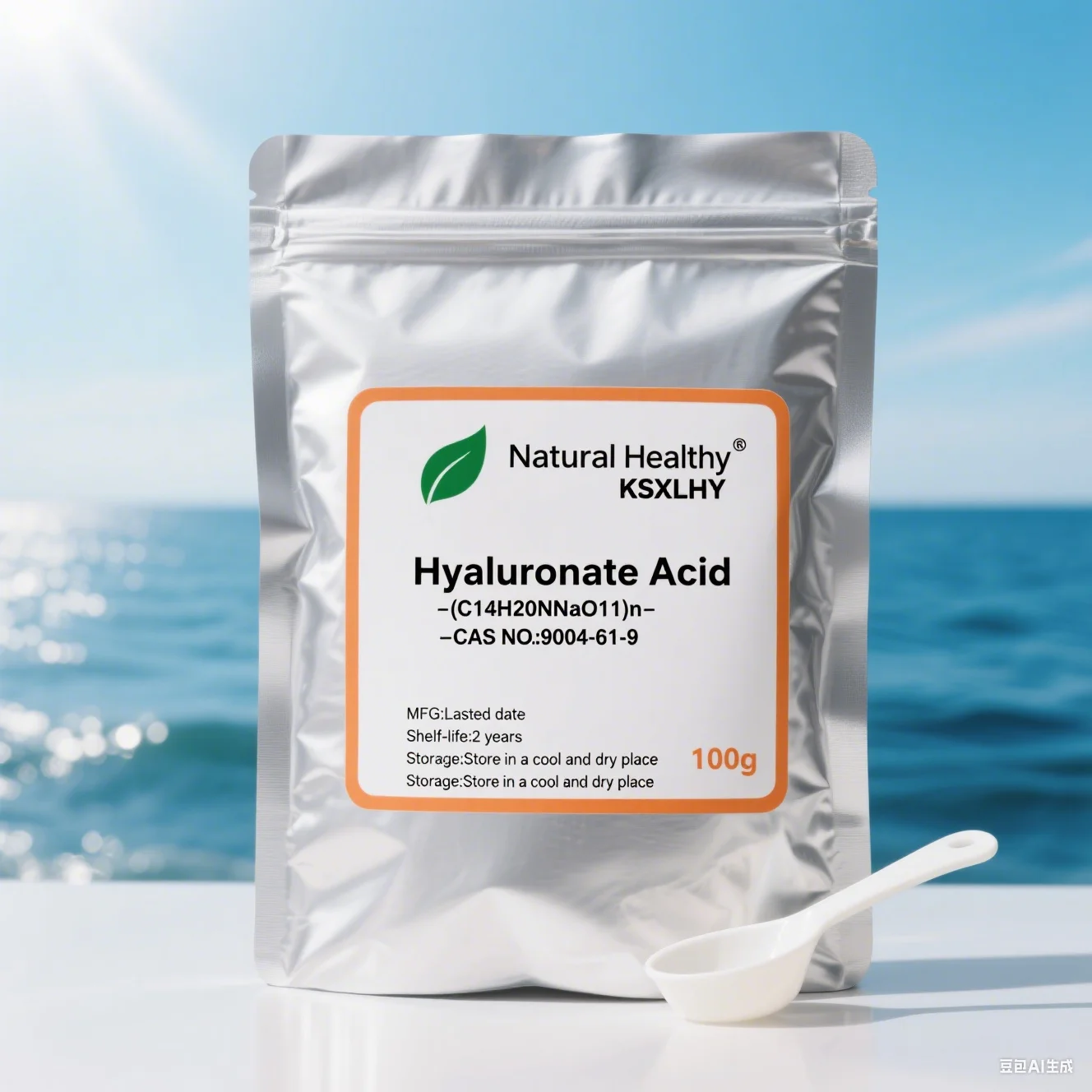 50-1000gnatural Moisturizing Factor Hyaluronate Hyaluronic Acid Powder Cas9004-61-9