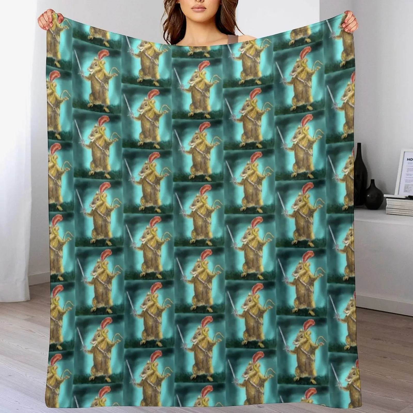 

Reepicheep from The Chonicles of Narnia Throw Blanket Bed halloween Softest Retros Blankets