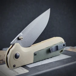 5 Models BM 430 Redoubt Folding Knife CPM-D2 Graphite Black Plain Blade Gray/Green Grivory Handles Outdoor Hunting Camping Knive