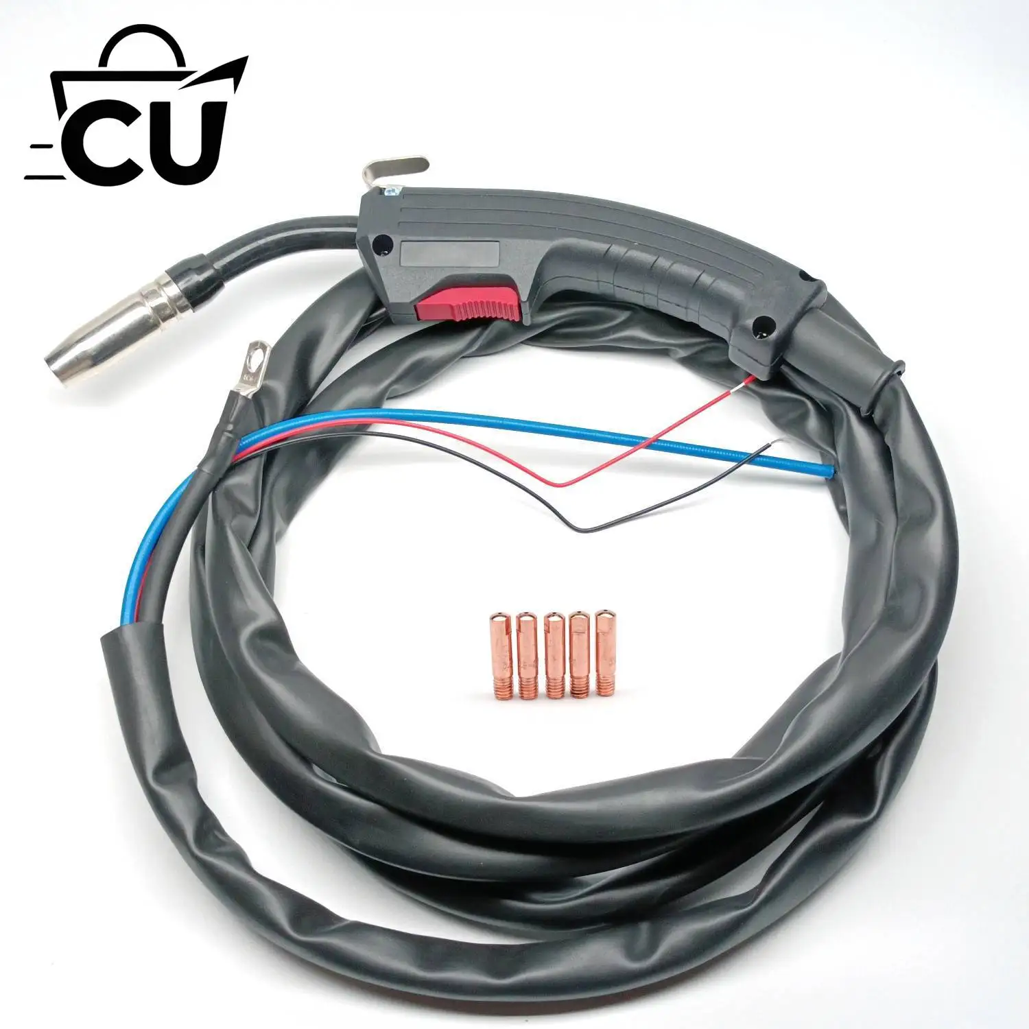 3-meters-no-gas-valve-14ak-mig-gun-liner-stinger-mag-gasless-welding-torch-welder-flux-cored-use-15ak-nozzle-m6-25-contact-tip