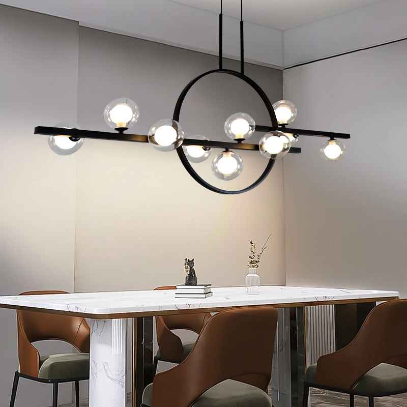 Pendant Light Dinning Room Light Modern Chandelier  Painted Glass Nordic Ceiling Hanging Lamp For Kitchen Island