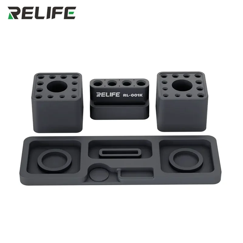 

RELIFE RL-001K Универсальный ящик для хранения Съемный комбинированный устойчивый к высоким температурам 500 ℃ Силиконовый материал/сильный магнит