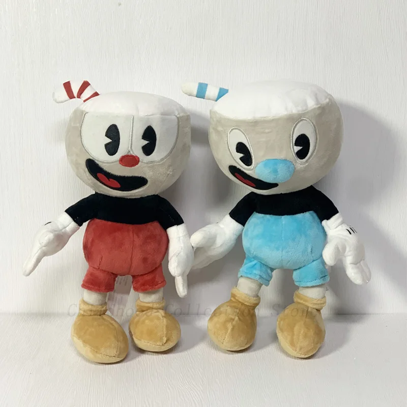 Kawaii Cuphead Stuffed Plush Toys Collection Model Anime Accompanying Cuphead Dolls Collection Couple Dolls Model Gifts For Kids