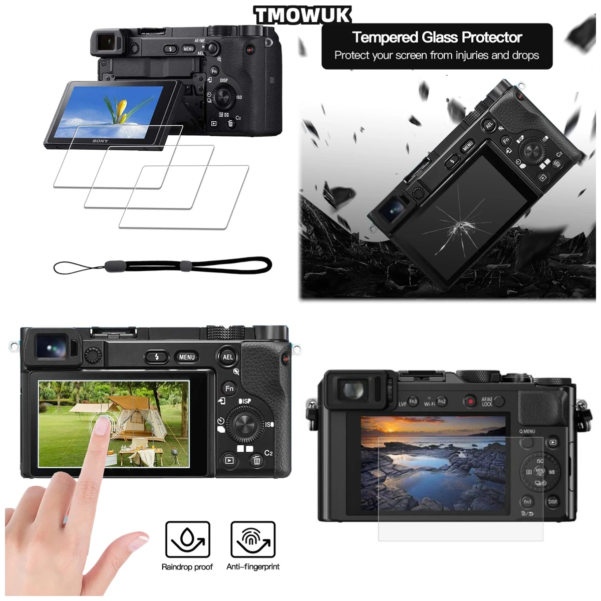 

Tempered Glass Film Cover Protector Screen For Sony Alpha A6600 A6000 A6100 A6300 A6400 A5000 NEX-7/6/5/5N/5T/5R/3