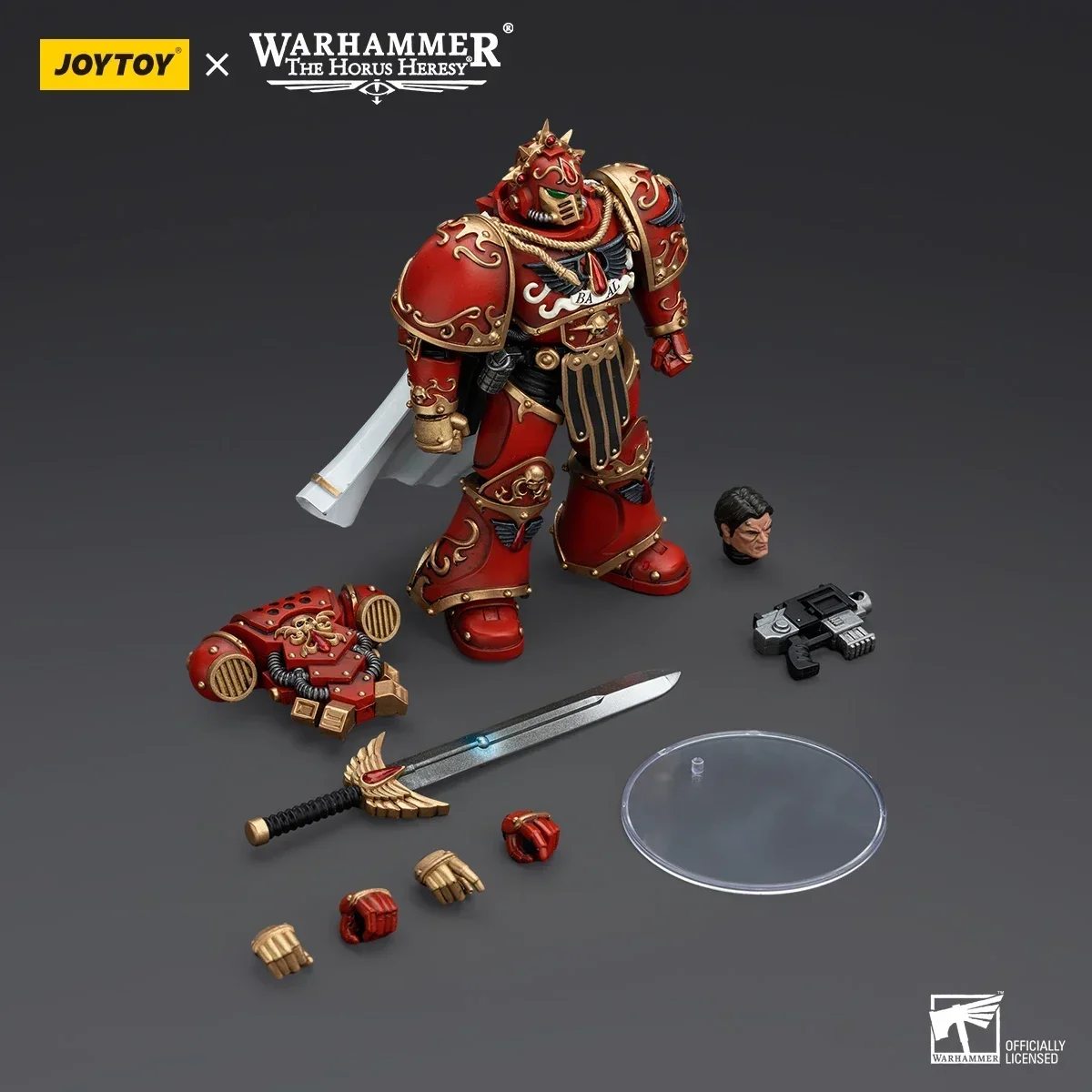 JOYTOY Warhammer 40K 1/18 The Horus Heresy figura de acción sangre ángeles legión Praetor con hoja Paragon estatuilla Anime modelo de juguete