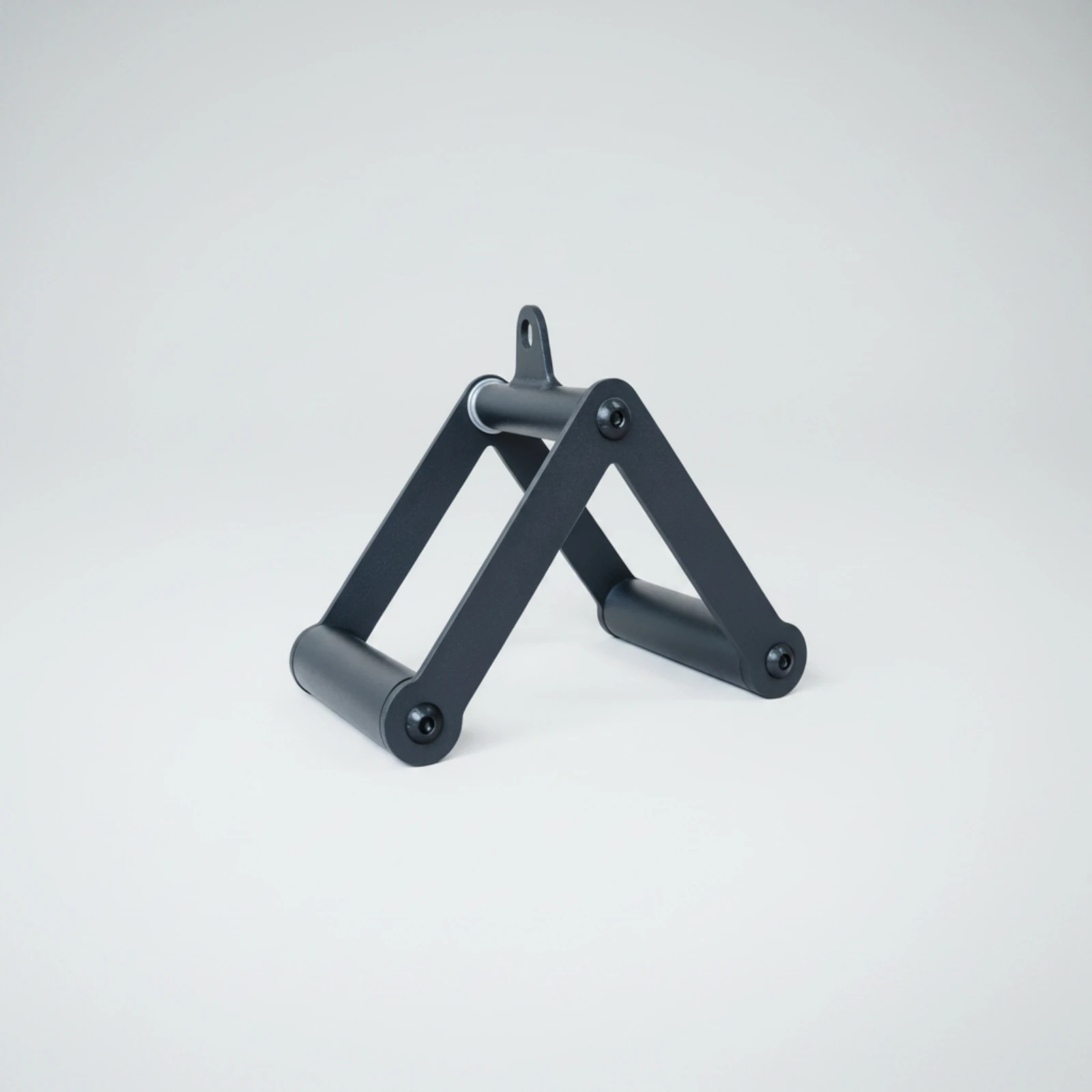 V-Shaped Handle with Rotating Hanger Matte Black Double D Handle V-Bar Long-Lasting Fitness Equipment Compact for Athletes