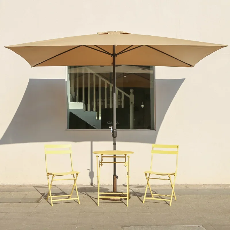 Outdoor parasol Large sun umbrella Commercial stall Central column umbrella Outdoor courtyard wall umbrella Open-air balcony par