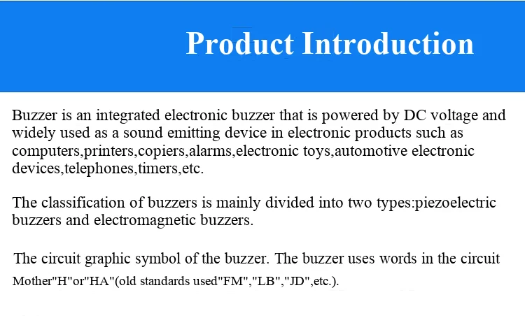 Kleines passives Buzzer-Modul KY-006/aktives Buzzer-Modul KY-012, passendes Zubehör – Detail 5