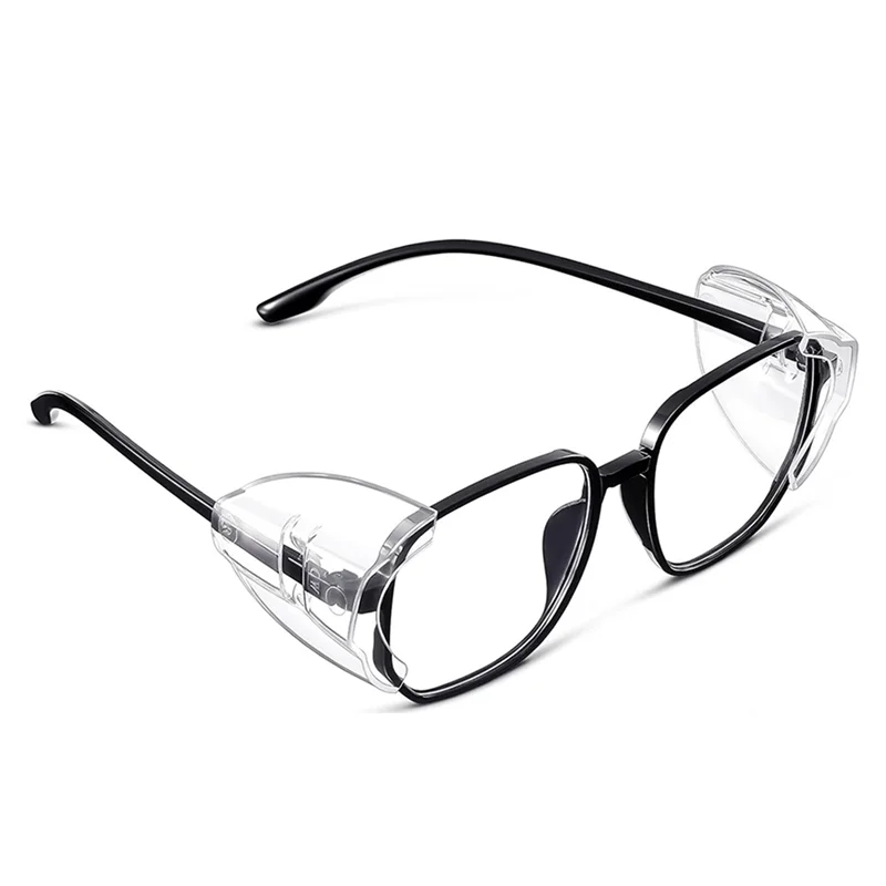 AA08-90X Safety Glasses Side Shields For Prescription Eyeglasses Slipon Sideshields Side Guards Transparent