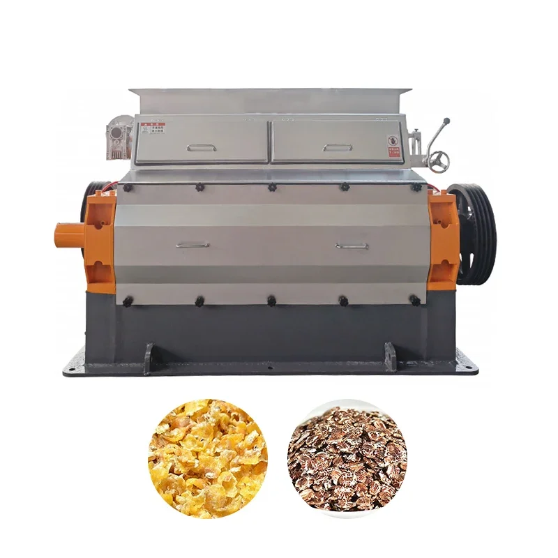Customized Breakfast Cereal Processing Line Corn Flakes Mixing Oat Flaking Machine Full Automatic For Grain Food Factory