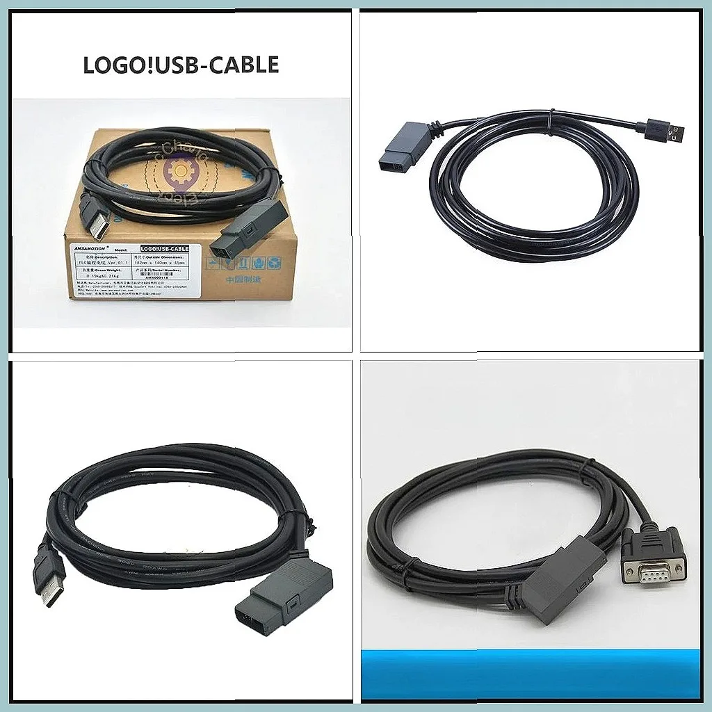 

Original USB Cable For Siemens LOGO! PLC 6ED1057-1AA01-0BA0, CNC Programming RS232 Isolated Cable, 1MD08 1HB08