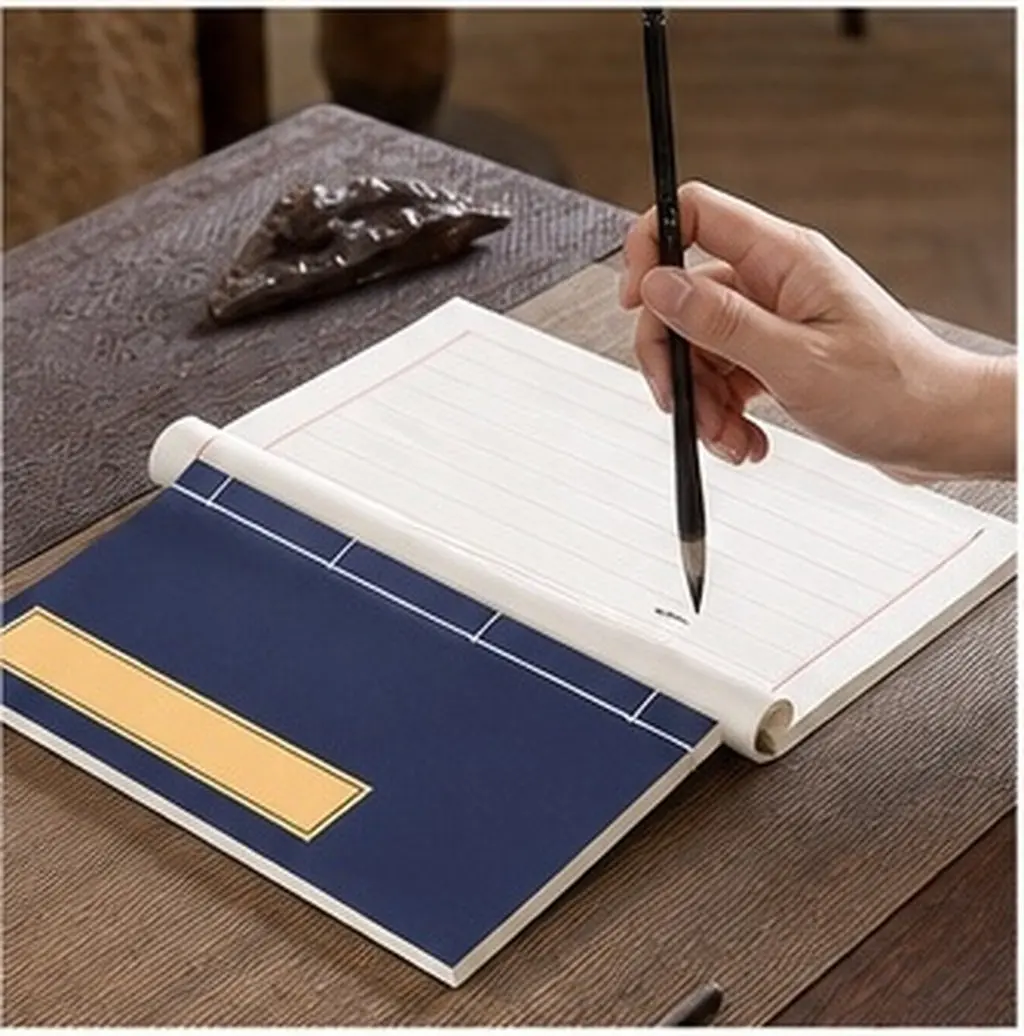 1 Book Classic Chinese Calligraphy Paper Xuan Rice Paper for Practice Writing Grid Format Lightweight Portable Calligraphy Art