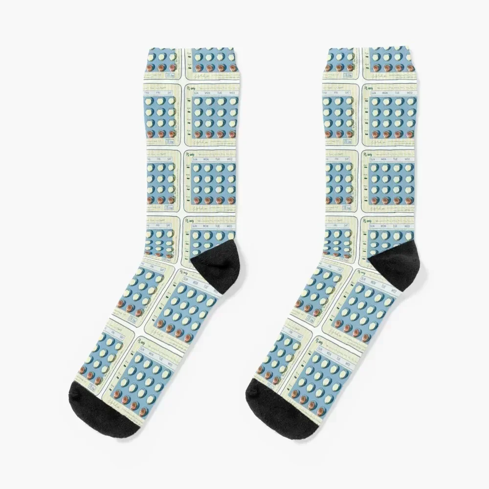 

The pill Birth Control graphic Socks gifts hiking Stockings custom sports Men Socks Women's