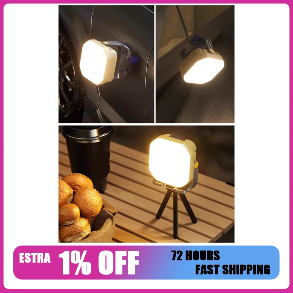 

LEM E68/E88 Лампа для кемпинга USB Перезаряжаемая лампа для кемпинга Портативная непромокаемая уличная лампа 5000 мАч 1000LM Легкий магнитный