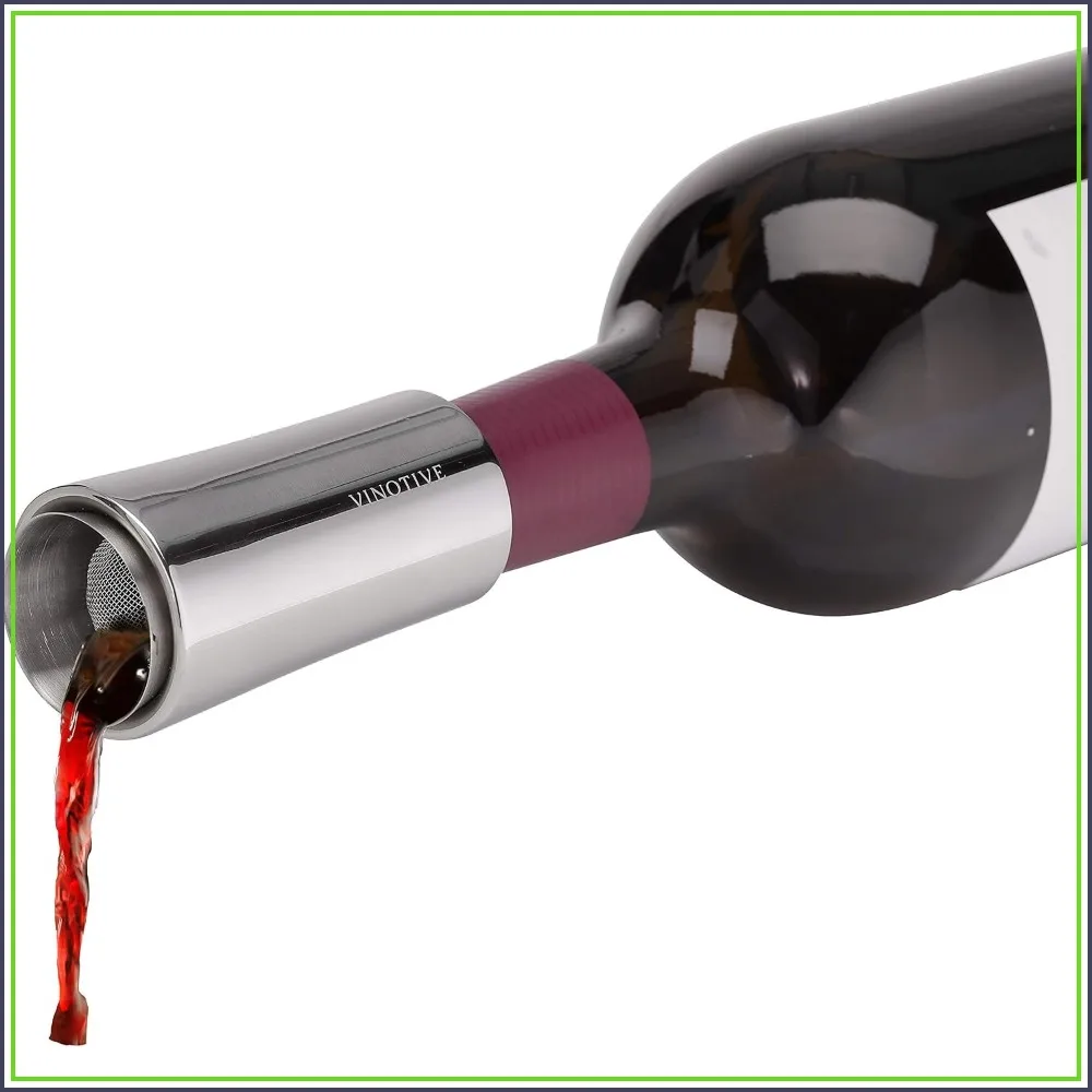 

7-in-1 Wine Aerator Pourer, Stainless Steel, Instant Aeration, Non-Drip, Easy Clean
