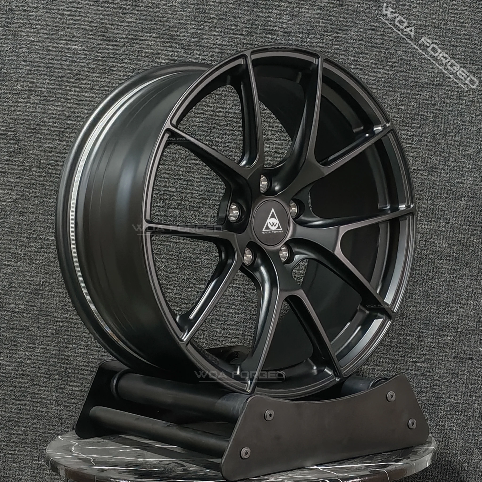 Custom Satin Black VS-5RS One Piece Forged Wheels Lightweight Sport Racing Alloy New for Passenger Car Compatible M340i M2 M3 view 3