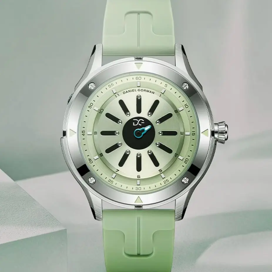 Gentlemen Gorman Magnetic Watches Gravity 5.0 Sand Star Track Magnetic Hour Watch Dial Display Quartz Pin Buckle Charm DG0120