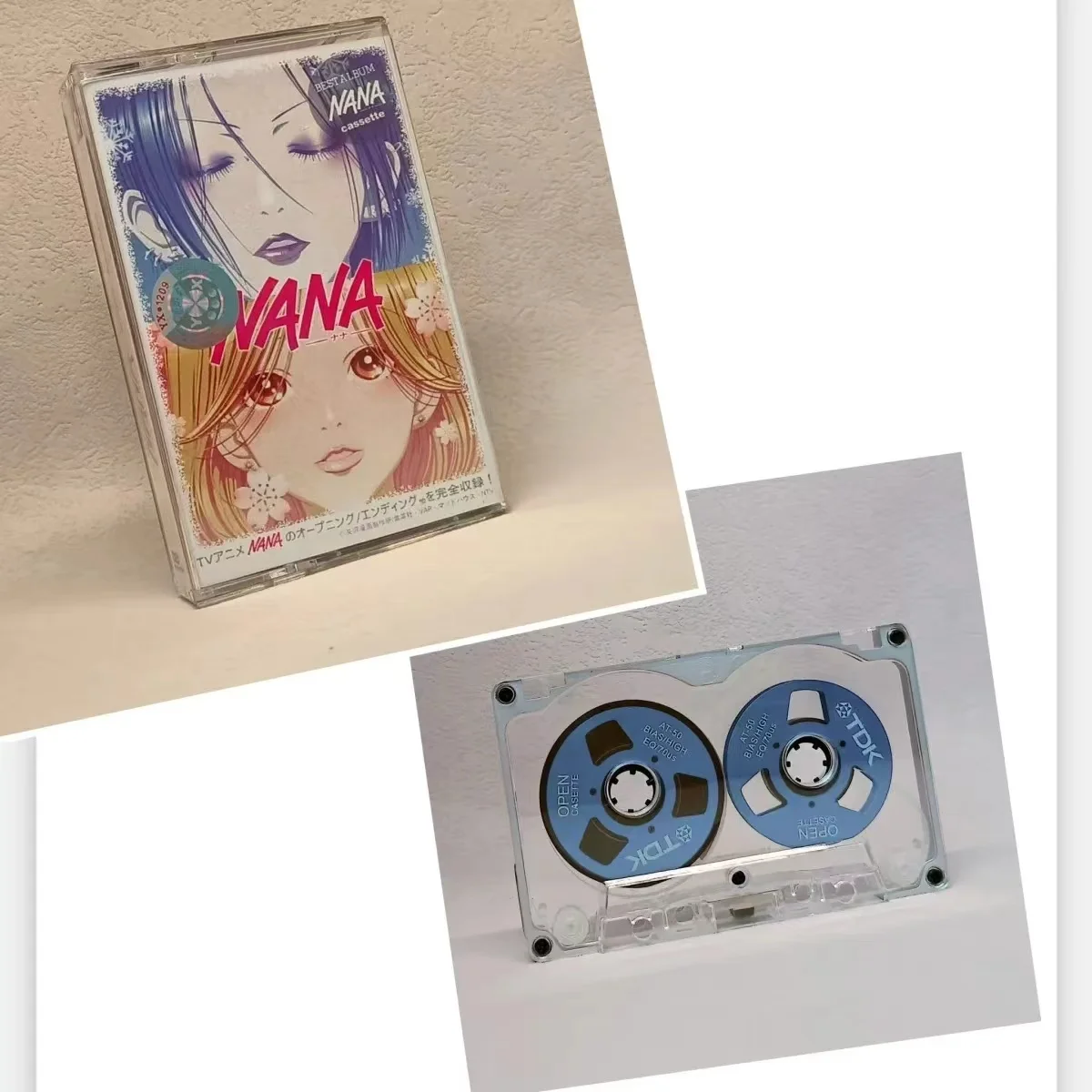 Anime Anna Tsuchiya Music Cassettes NANA Best Album Alloy Frame Metal CD Tape Cosplay Walkman Recorder Soundtrack Box Collection