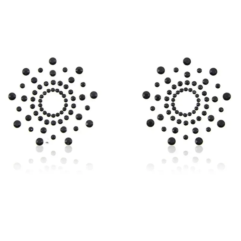 1 Pair Sexy Nipple Transparent Self Adhesive Breathable Comfortable Stickers Rhinestone Breast Petals Lingerie Pasties Bras