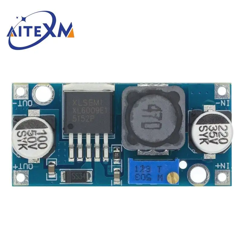 Xl6009 Dc-Dc وحدة معززة وحدة إمداد الطاقة إخراج وحدة تصعيد قابلة للتعديل YANXD