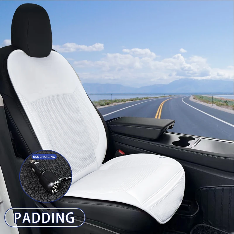 

Ruxin For Tesla Model 3 Model Y Breathable Ventilated Cooler Seat Cover Ventilated Car 12v Accessories