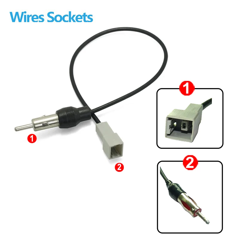 For Kia For Hyundai 2009-2011 For Kia 2007 08 09 10 11 12 13 14 15 16 17 18 19-2023 Car Stereo Antenna Adapter Plug To Radio view 2