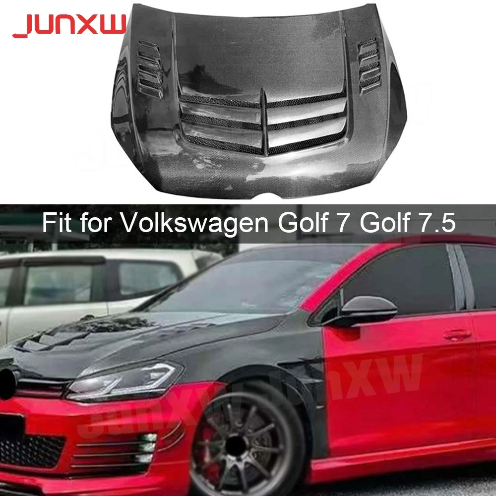 

for Volkswagen Golf 7 7.5 2014-2021 Carbon Fiber FRP Car Front Engine Hood Cover Bonnet Decoration Body KitsCar Accessories