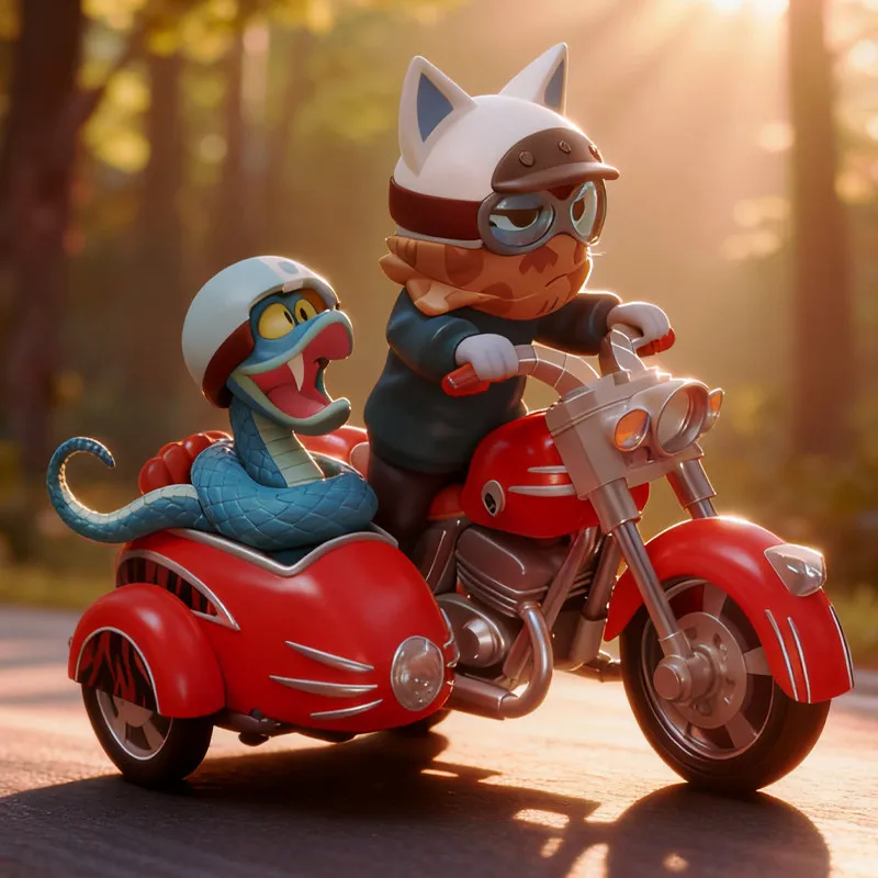 

Genuine Disney Zootopia 2 Crazy Cars Series Blind Box Figurine Anime Merchandise Nick And Judy Car Ornaments Gift