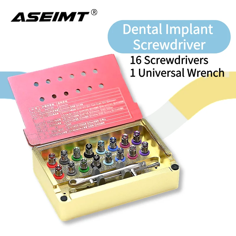 

Dental Implant Universal Tool Kit Screwdriver Wrench Fit for Osstem Dentium Straumann ITI Restoration