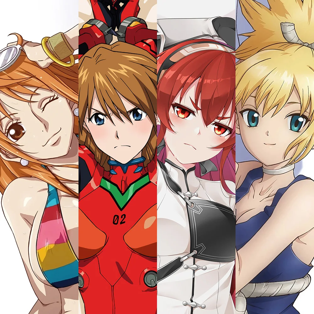 Anime Dakimakura Cushion Cover，Nami，Asuka，Ishigami Senkuu，Mai Shiranui，Equal body pillowcase Cushion Cover