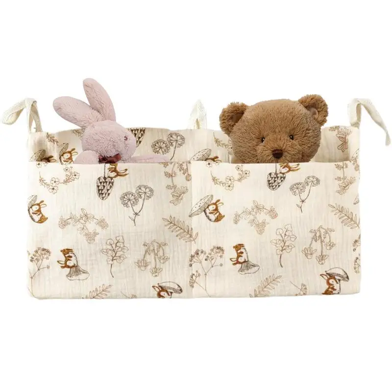 Baby Bedside Storage Bag Baby Crib Organizer Hanging Bag For Baby Multi-Purpose Newborns Bed Hanging Diaper Toy Tissue