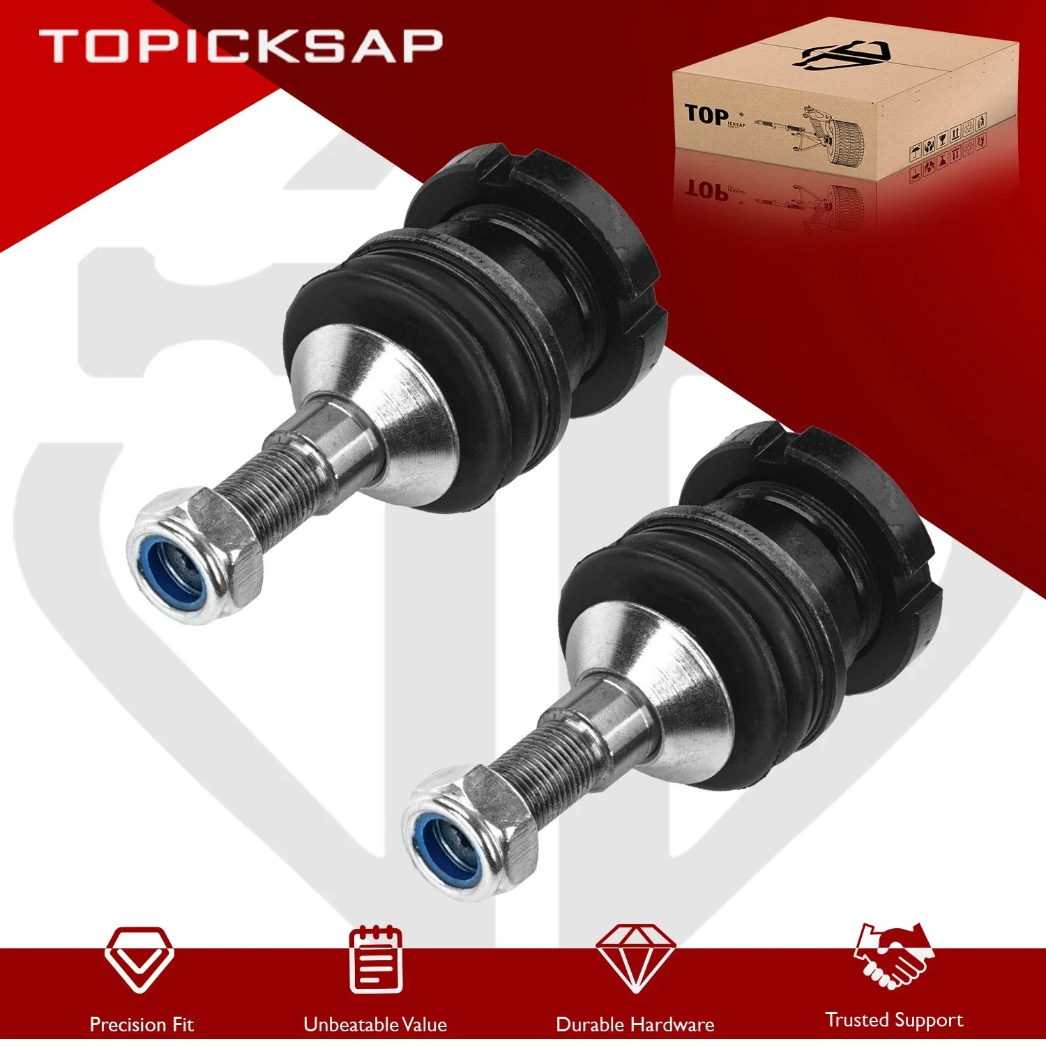 TOPICKSAP 2Pcs Front Lower Ball Joint Kit for Mercedes W164/W251 GL320/GL350/GL450/ML320/ML350/ML450/ML500 2006-2012