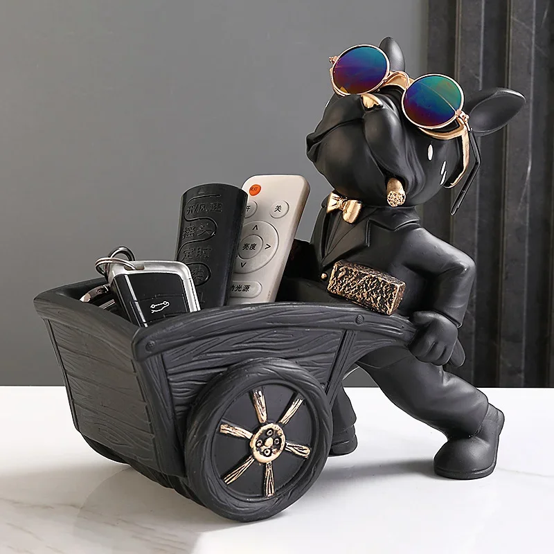 

Ящик для хранения статуй, украшение животного, художественная скульптура из смолы, статуя, украшение для дома