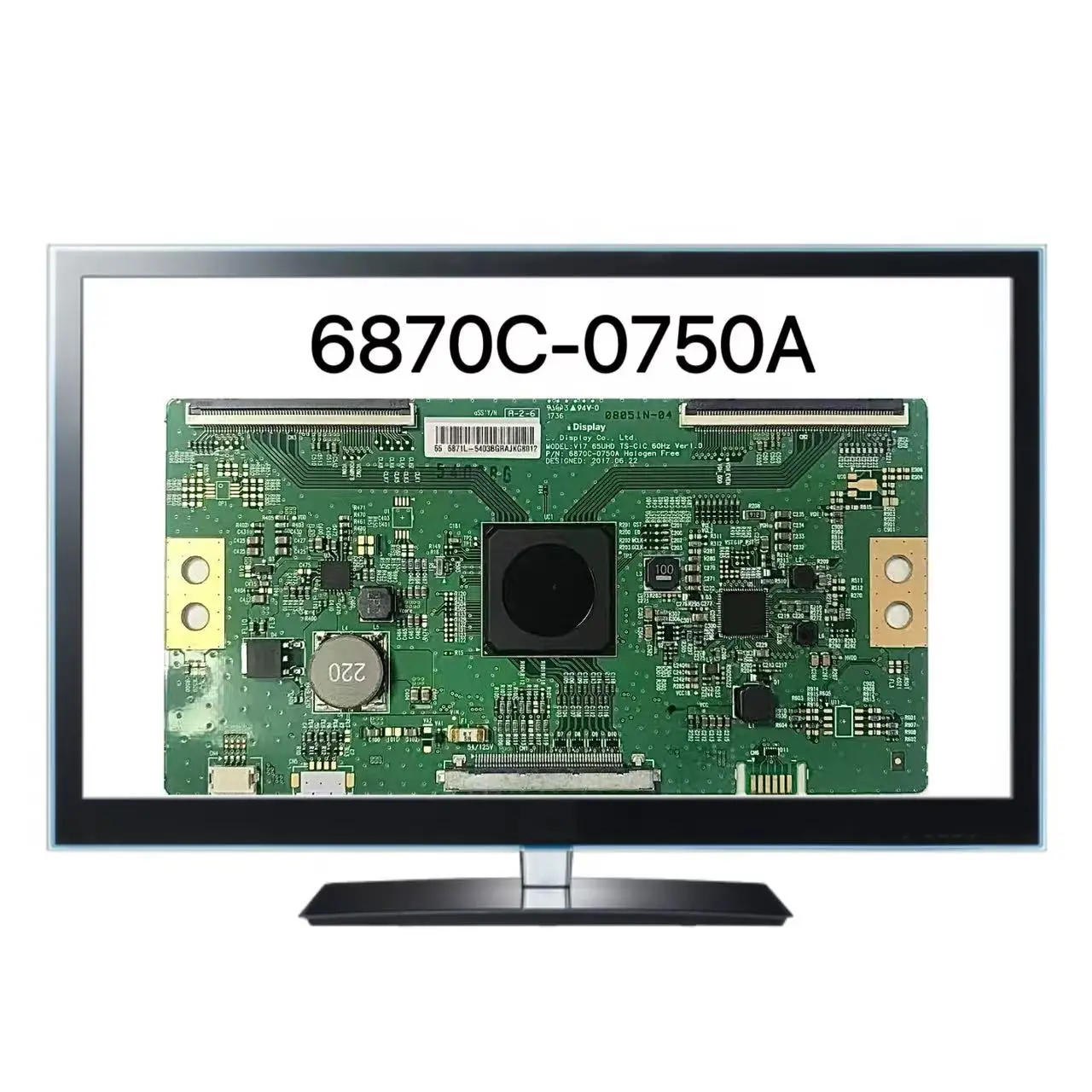 Placa T-con 6870C-0750A V17 65HUD TS-CIC 60HZ Ver1.0, Placa Tcom 6870C, Placa T-con para TV 6870C0750A