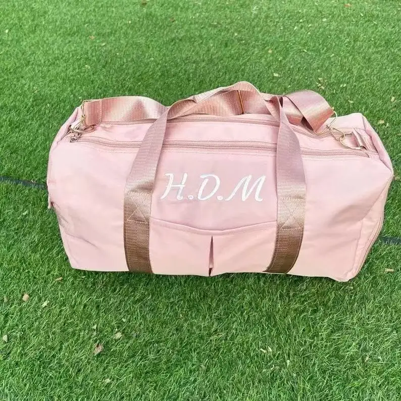 Embroidered Personalized Travel Bag, Dry Wet Separation Exercise Yoga Fitness Bag, Large Capacity Luggage Bag, Popular Handbag