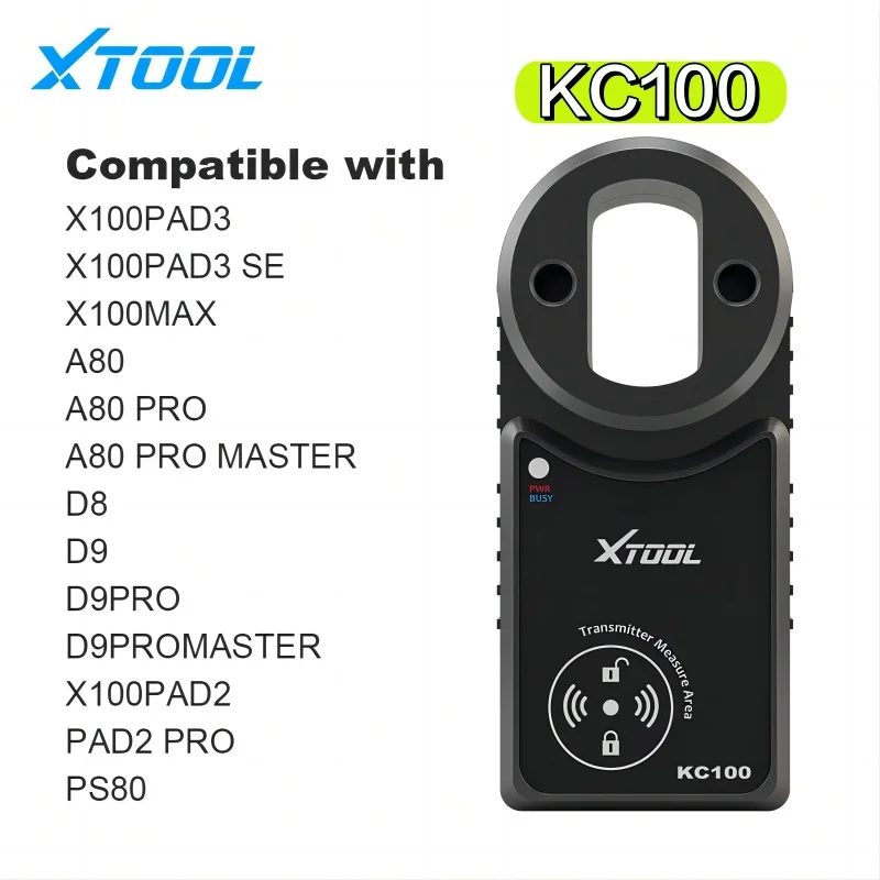 XTOOL KC100 For VW 4&5th For Audi for Vag IMMO MQB key Matching For BMW CAS1-CAS3 Auto Key Program.mer Tool for X100Max D9pro