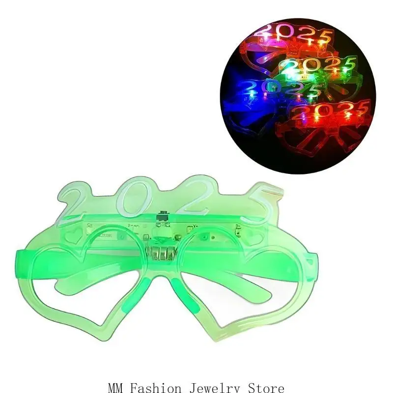 Gafas iluminación LED D0UB 2025 anteojos fiesta año nuevo