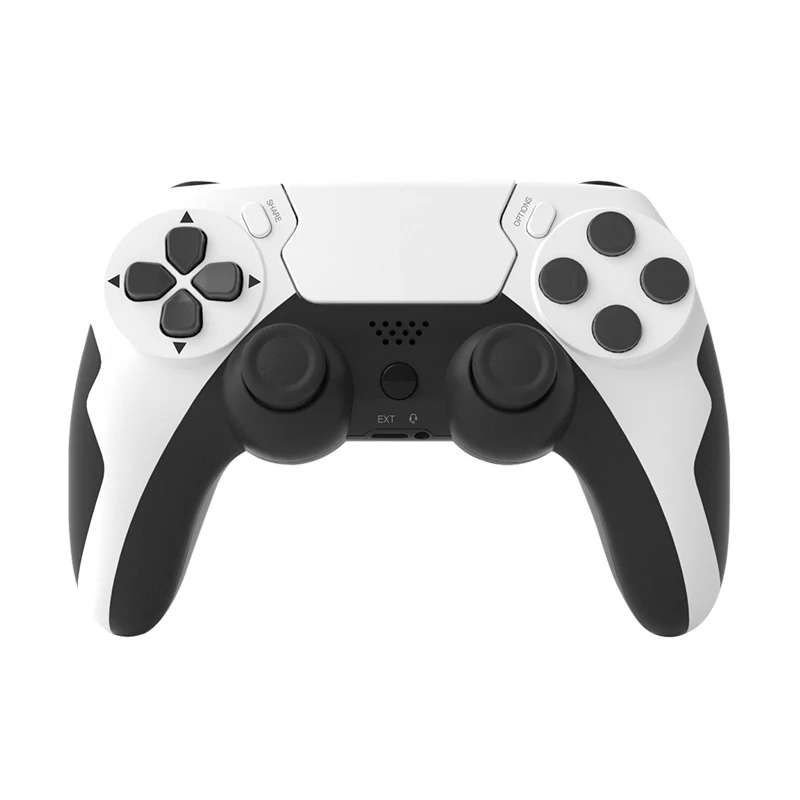GAMINJA Draadloze Controller Bluetooth Gamepad Dubbele Trillingen 6 As Joypad Touchpad Microfoon Oortelefoon Poort Voor PS4 PS3 PC