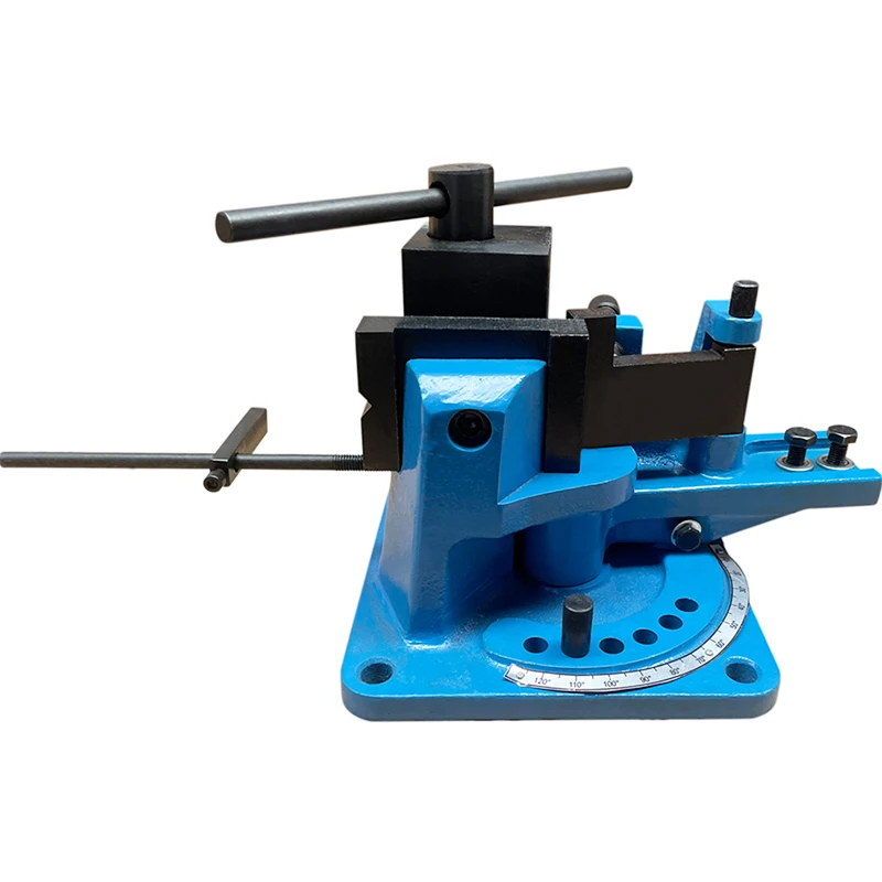 Pipe Bender UB-100 Manual Detachable Lever Hot & Cold Flat Round Angle Steel Tube 120-Degree Universal Bending Machine